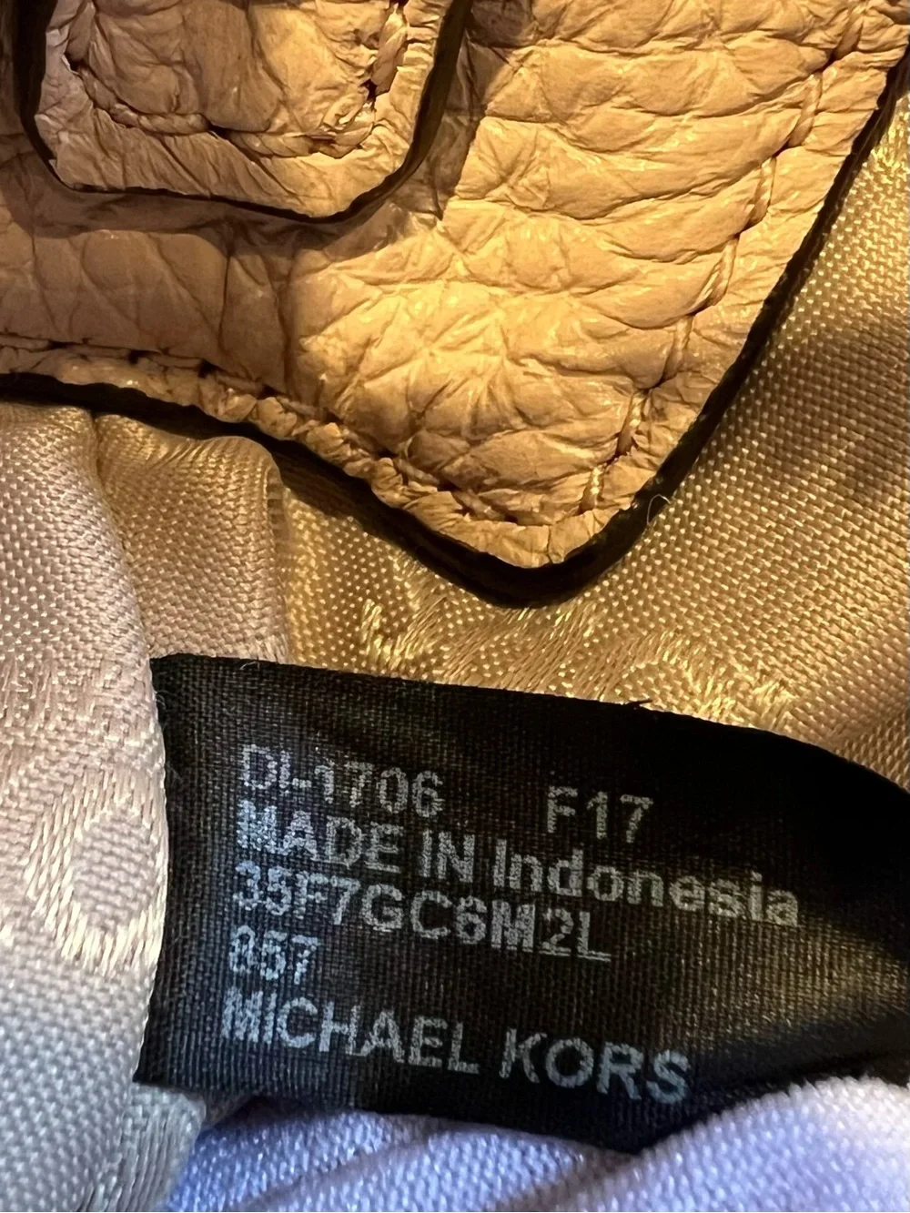 Michael Kors Ciara Pebbled Leather Bag Messenger Crossbody Medium Pink Blush